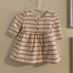 Baby Gap Heart stripe dress size 3-6M